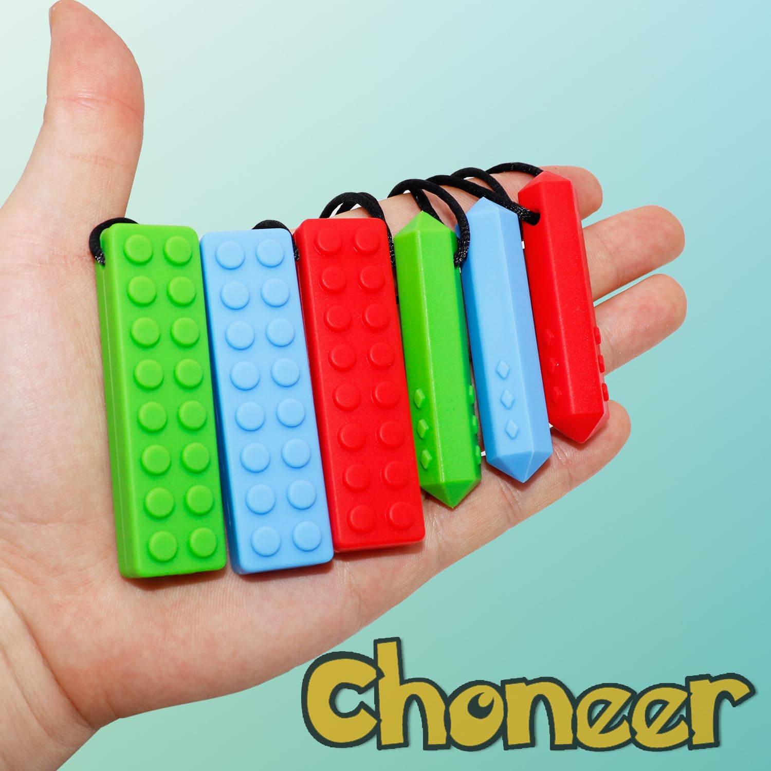 Choneer chew necklaces easy-clean pendants suitable for boiling or sterilizing