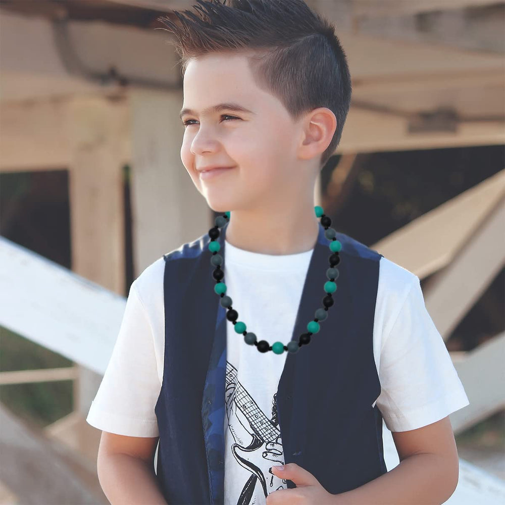Choneer sensory chew necklace safety features include non-toxic beads for worry-free wear.