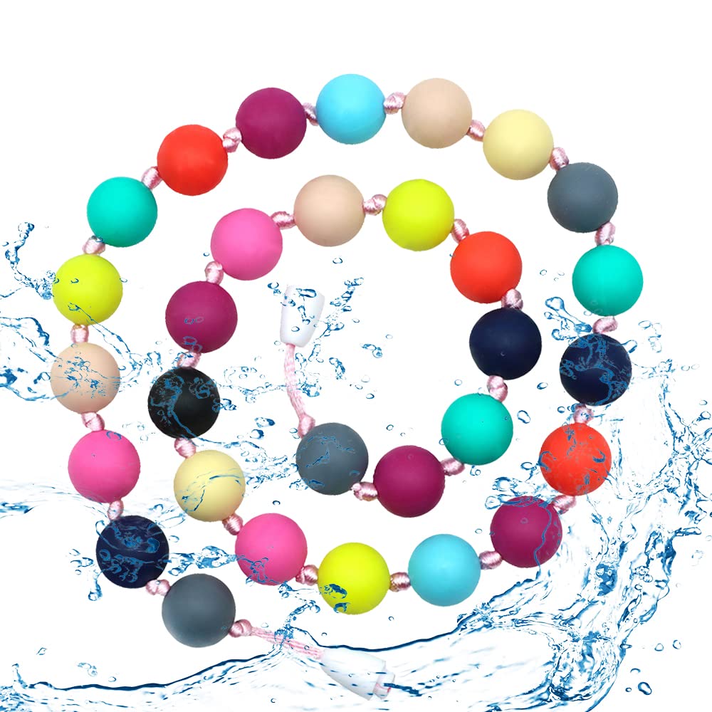 Choneer multicolor beads image demonstrates vibrant colors for visual stimulation