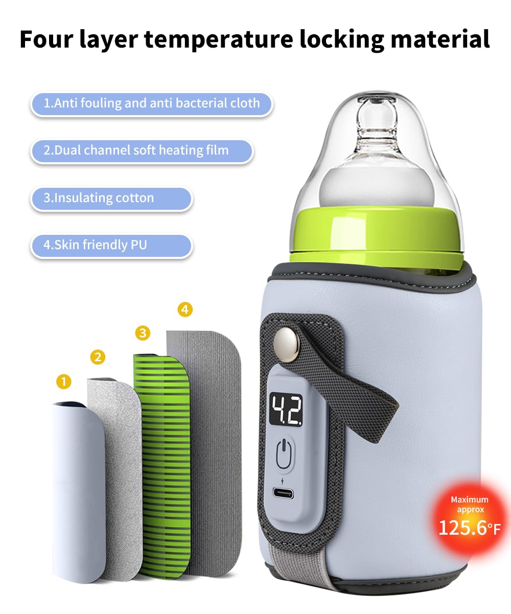 Chonomai bottle warmer USB powered option supports power bank or car charger