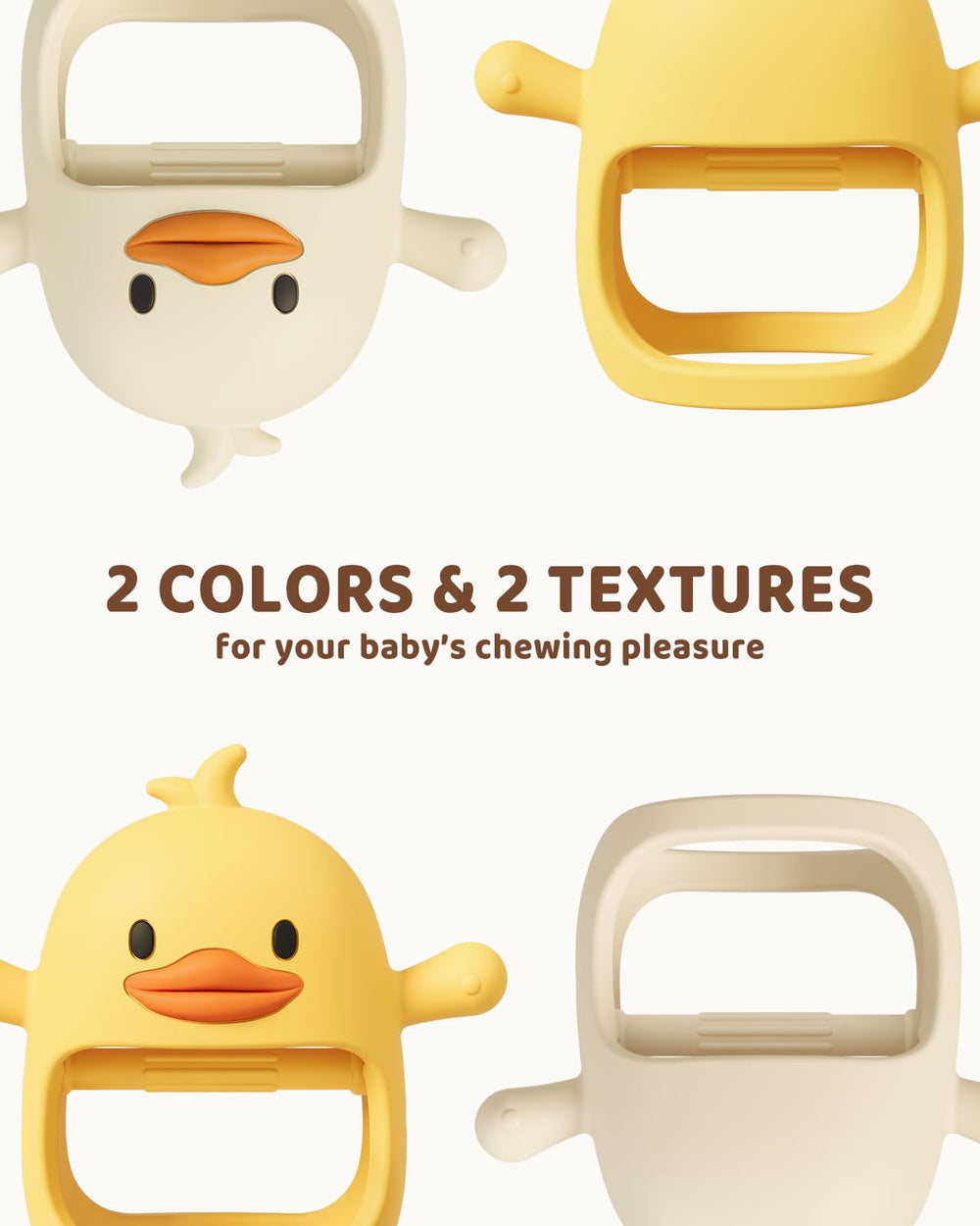 ChooKaChoo teether is dishwasher- and freezer-safe for easy cleaning.