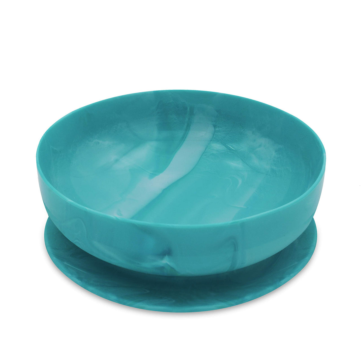 ChooMee Baby Suction Bowl Aqua front view shows large capacity