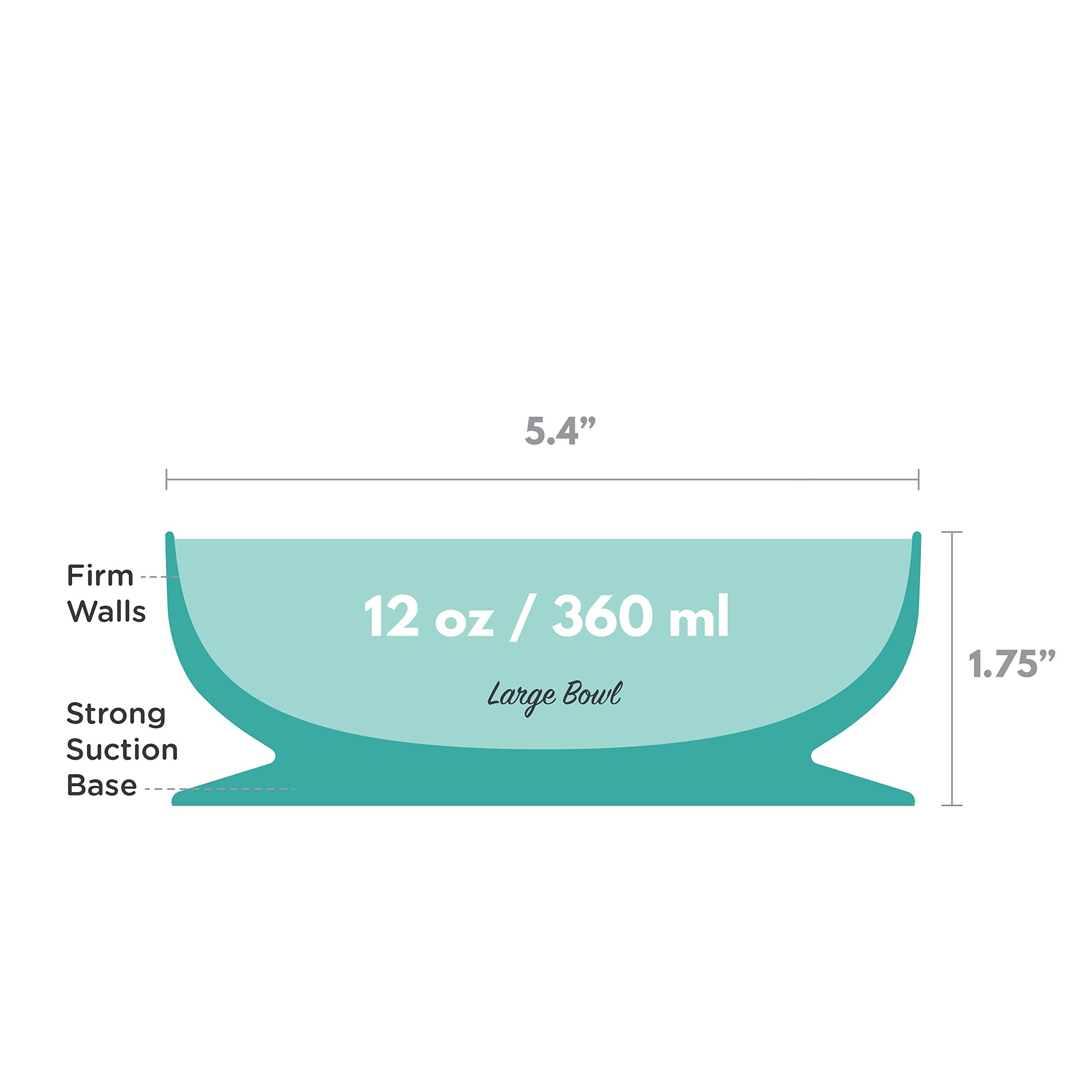 ChooMee Baby Suction Bowl Aqua in use reduces mess