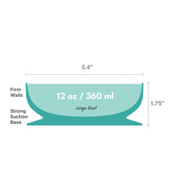ChooMee Baby Suction Bowl Aqua in use reduces mess