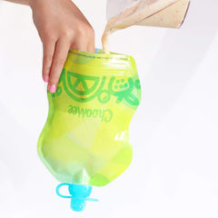 ChooMee TropiColor 8 oz pouch see-through window to monitor contents at a glance.