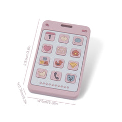 ChoserStar baby holding teether pink, easy grasp supports early motor skills and hand-eye coordination