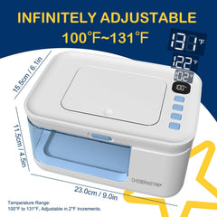 ChoserStar wipe warmer mid-load demonstrates ample wipes for busy days