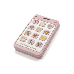 ChoserStar soft silicone phone teether pink, soothing gums during teething and visual play