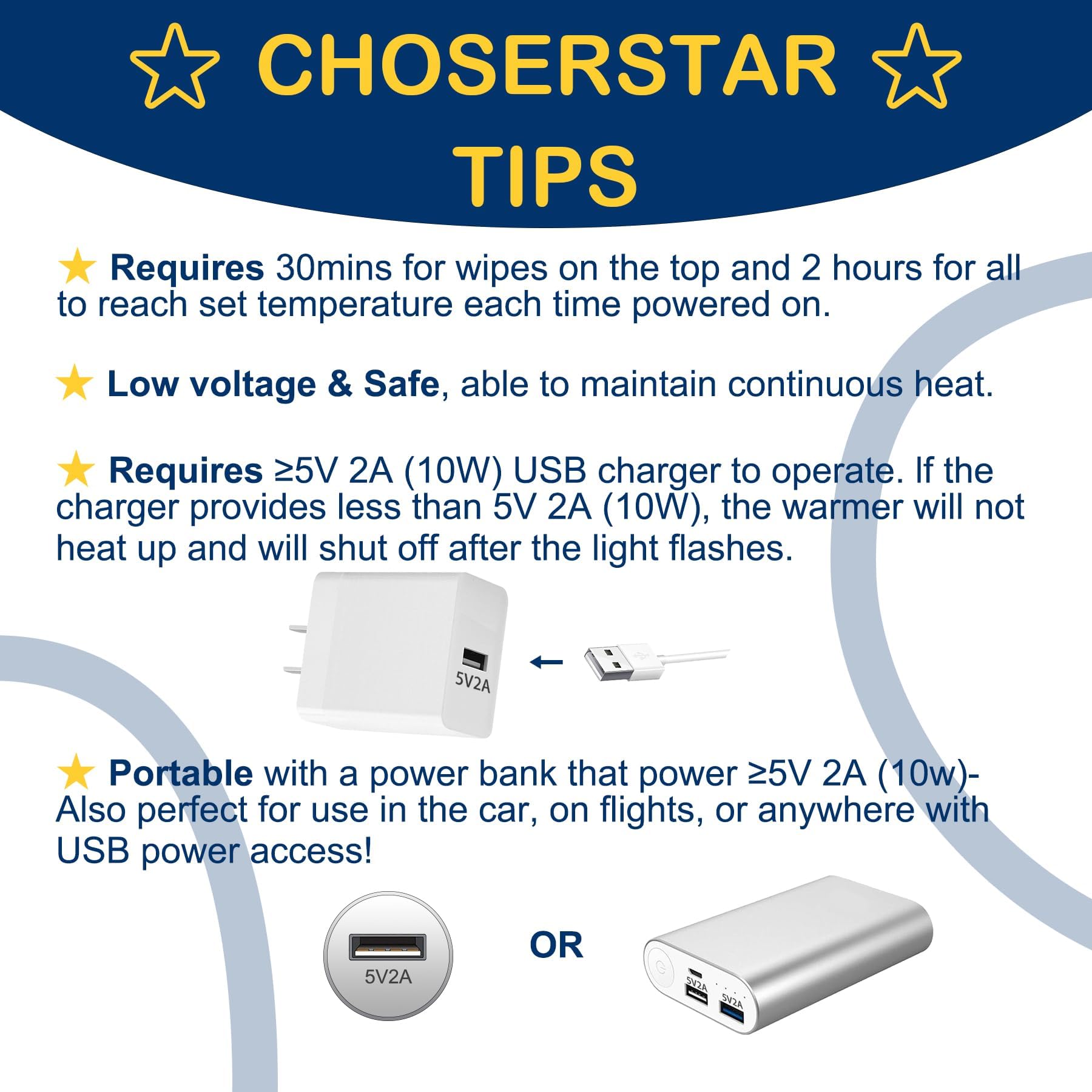 ChoserStar charger block included simplifies setup
