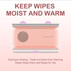 ChoserStar wipe warmer shows upper and lower zone controls for precise warmth.