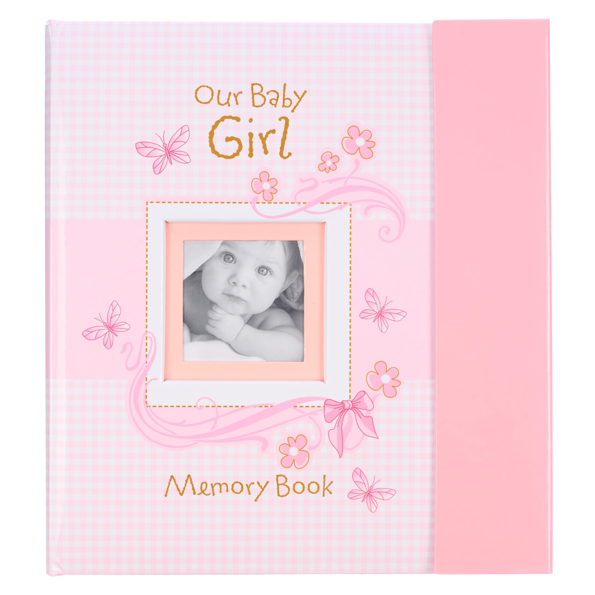 Christian Art Gifts girl baby book of memories with pink cover preserves milestone memories