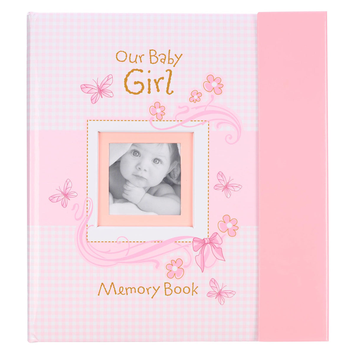 Christian Art Gifts girl baby book of memories with pink cover preserves milestone memories