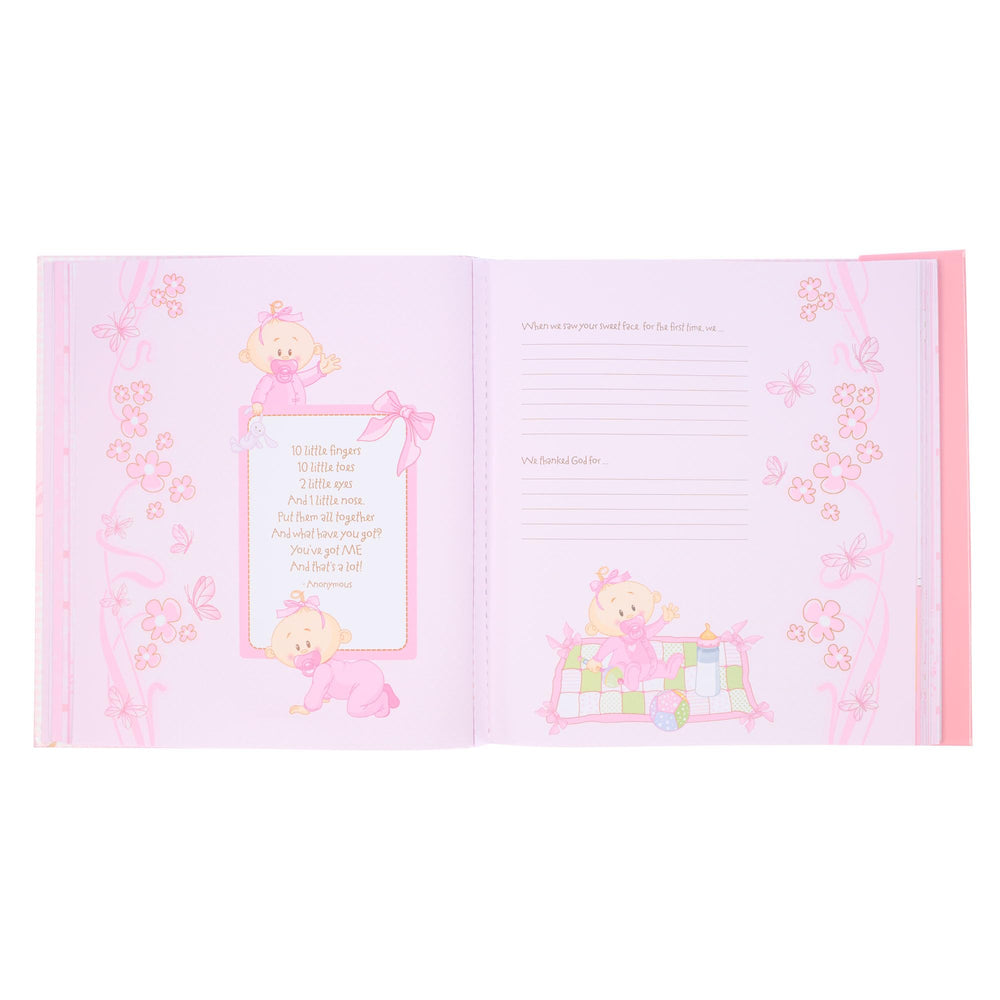 Christian Art Gifts memory book inside pockets for keepsakes