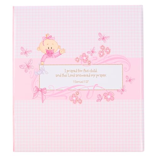 Christian Art Gifts padded hardcover baby photo album protects memories