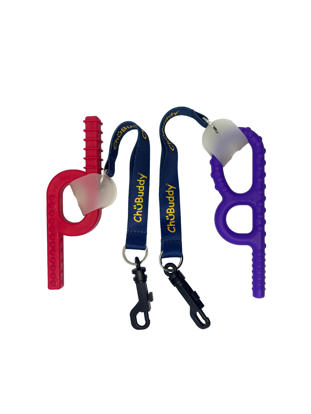 CHU-BUDDY Chubuddy 8-inch tethers in use help keep sensory toys within reach
