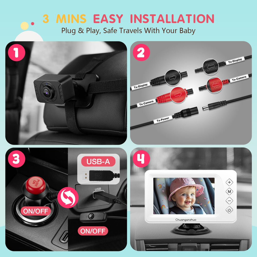 Chuanganzhuo S100P infant and pet monitor supports safe monitoring during travel.