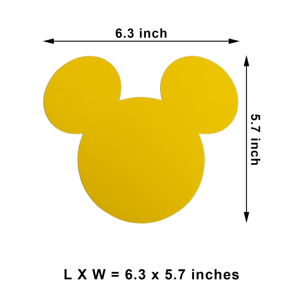 CHuangQi Mickey heads wall stickers card detail highlights sturdy cardboard for reliable party accents