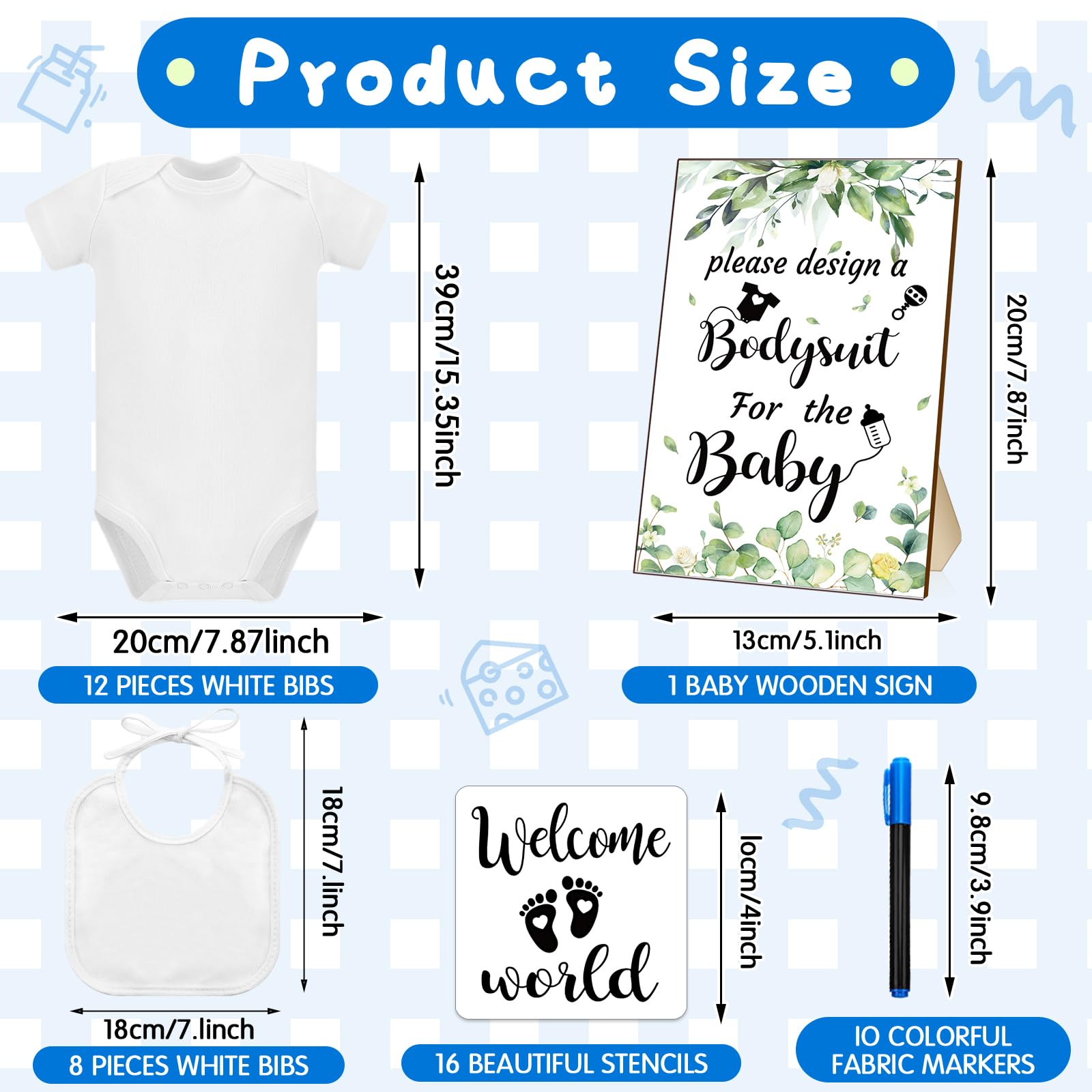 Chuarry white bibs closeup showing waterproof back for mess-free wear