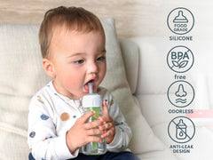 CHUBBIEE air vent promotes smooth, uninterrupted drinking for babies.