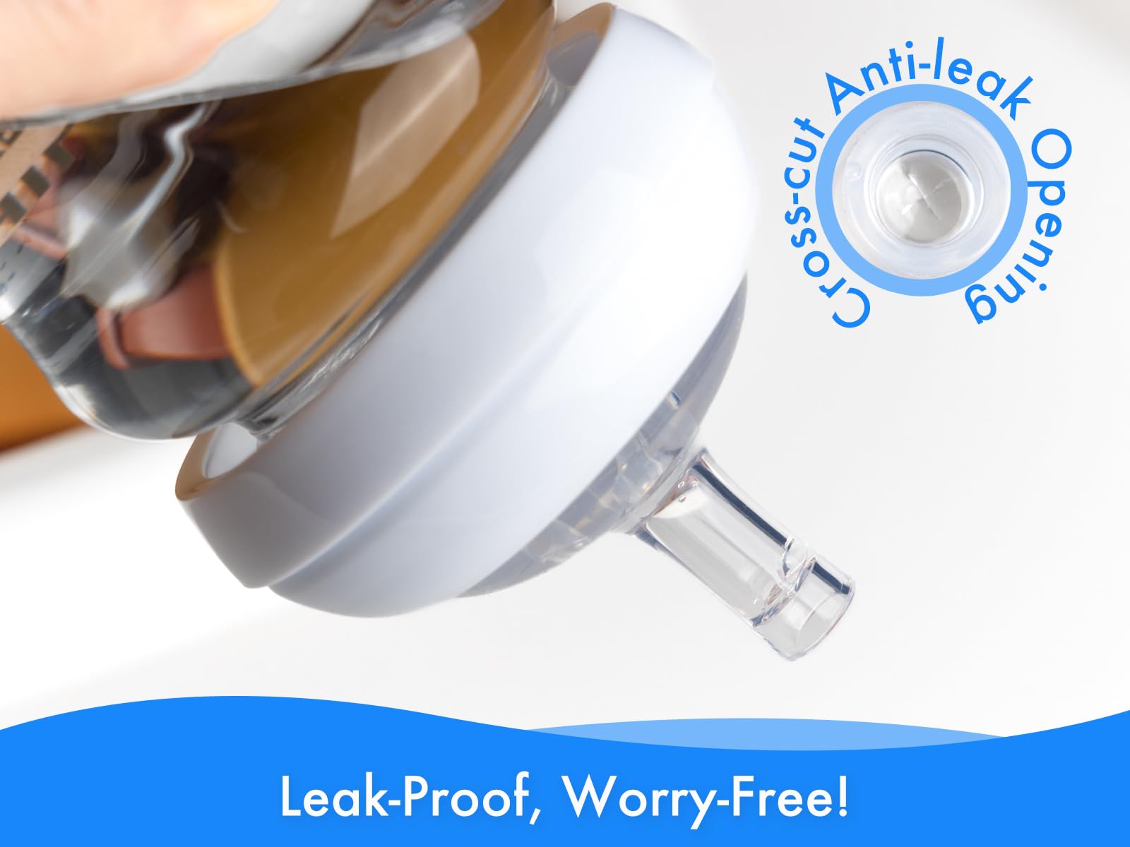 CHUBBIEE Built-in Air Vent enables smooth sipping during feeding