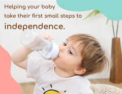 CHUBBIEE handles provide spill-proof support during busy feeding times.