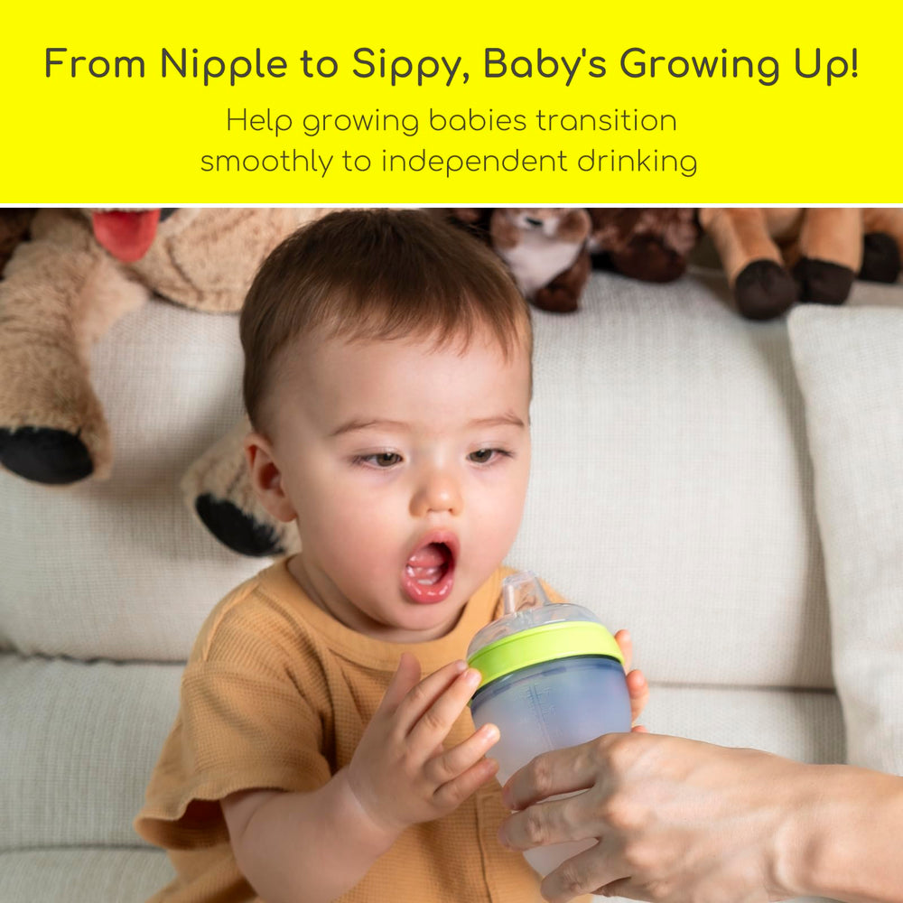 CHUBBIEE nipple with dual openings demonstrates leak-proof design for mess-free feeds