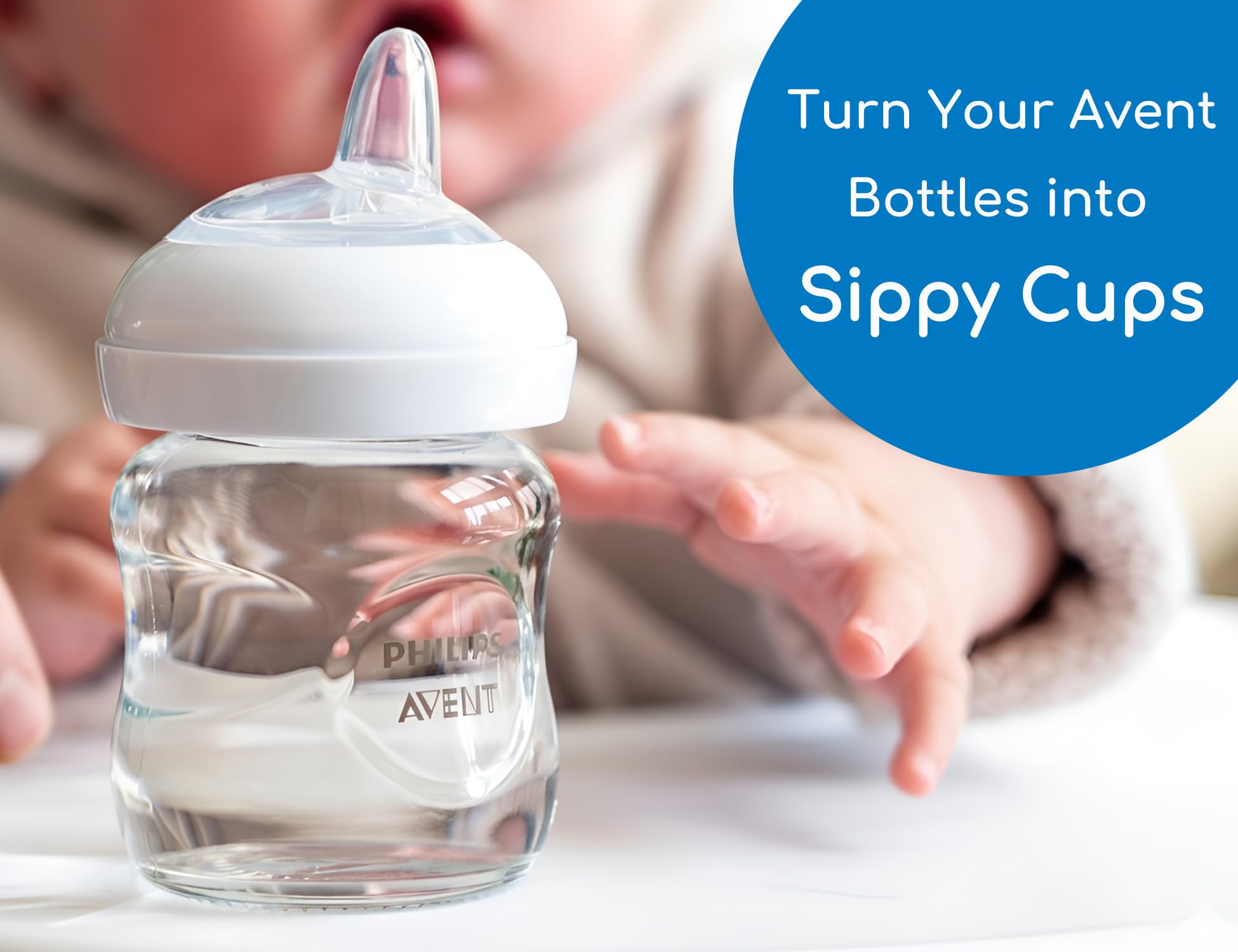 CHUBBIEE sippy spout demonstrating leak-proof dual openings to reduce spills