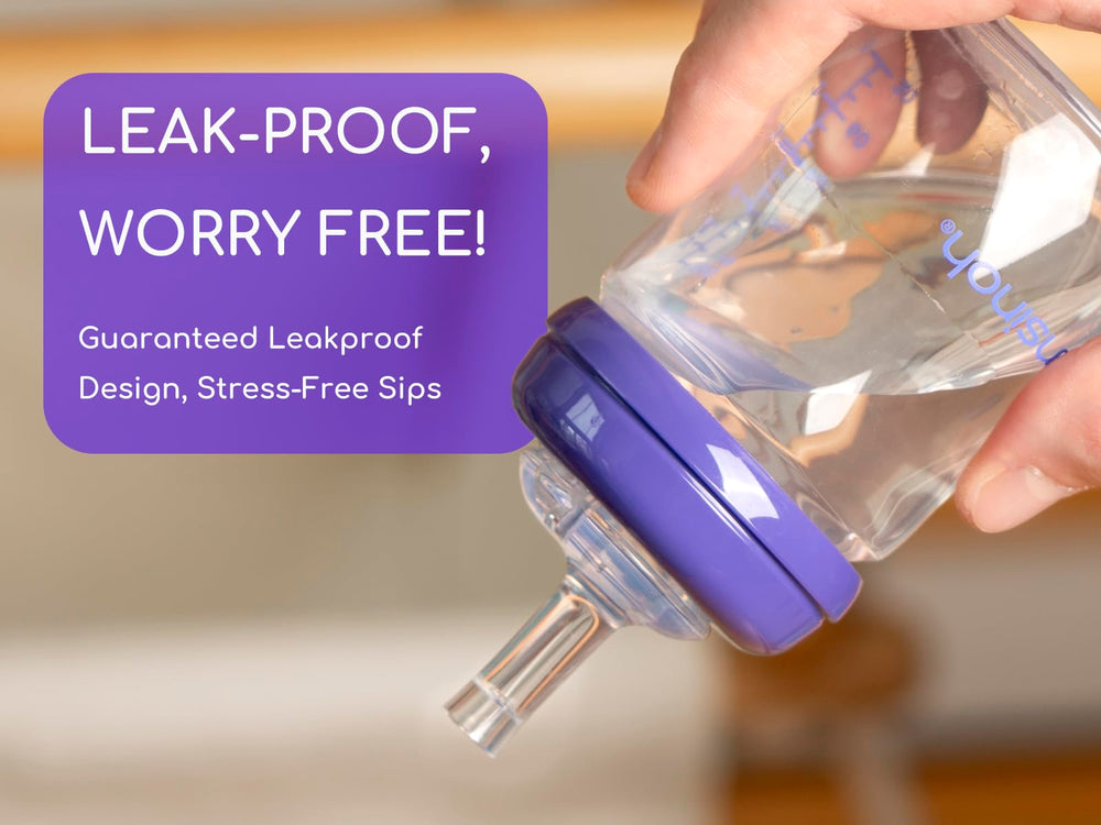 CHUBBIEE sippy straw nipples with leak-proof design for travel