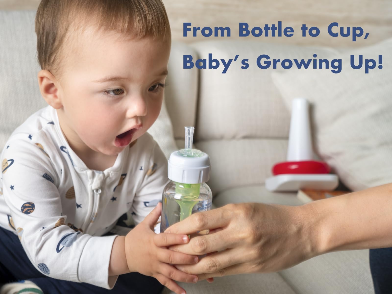 CHUBBIEE soft silicone nipple offers gentle texture for comfortable sipping sessions.