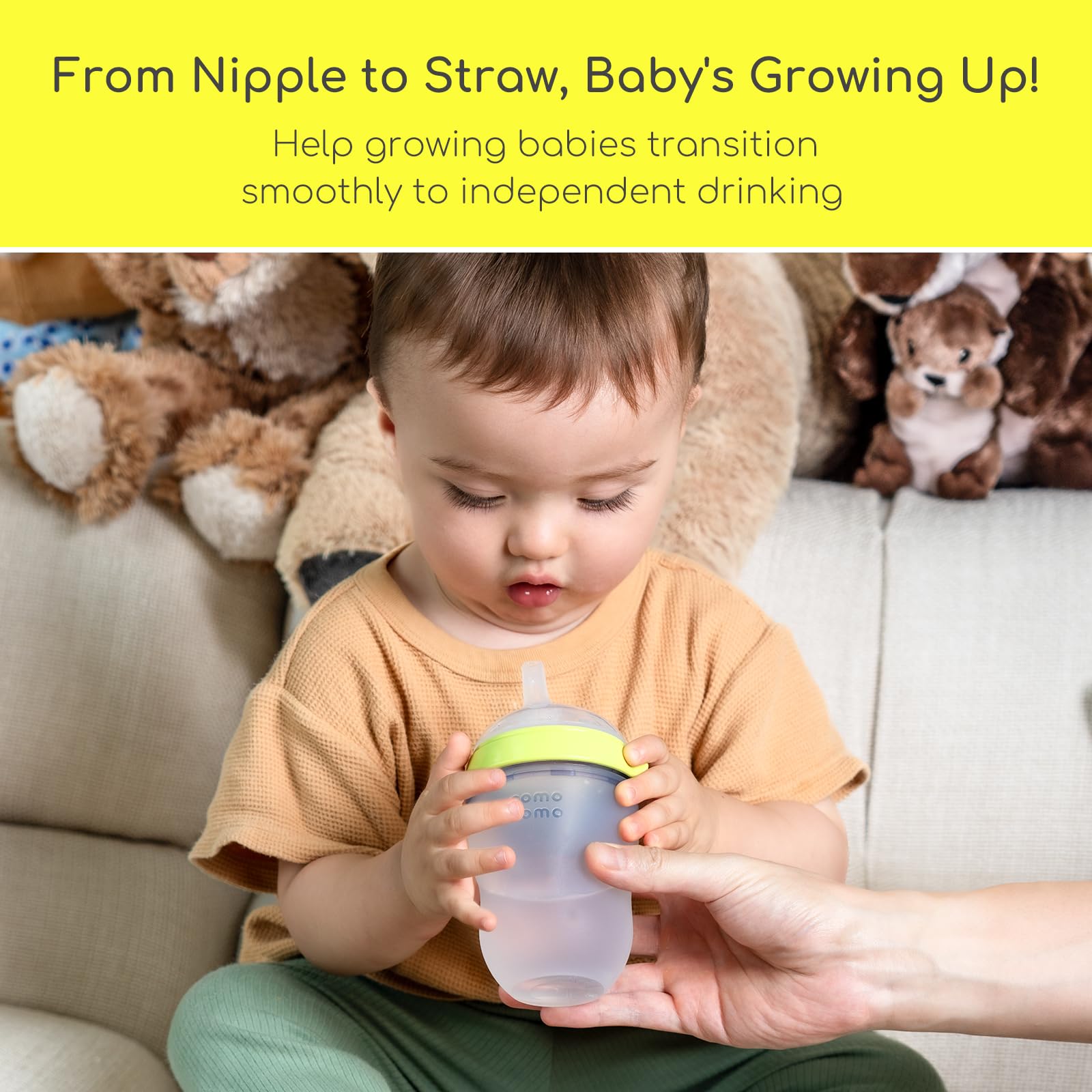 CHUBBIEE spout with vent showing leak-proof anti colic design
