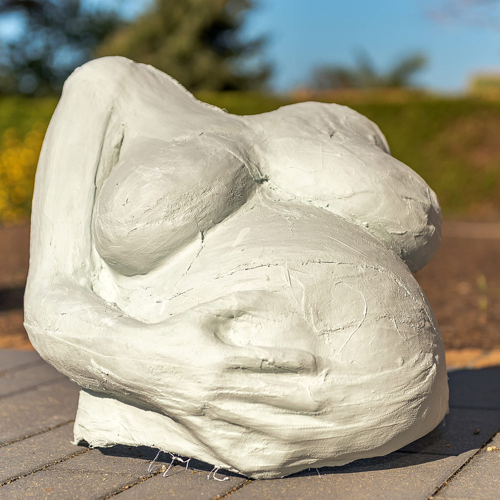 Chuckle Belly Casting Kit handprint personalization adds sentimental touches to the cast.