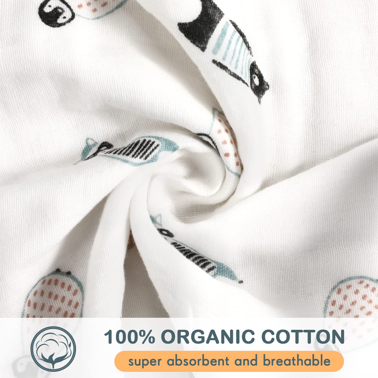 Chumia 10x10 inch burp cloth with durable stitched borders stays intact after washes.