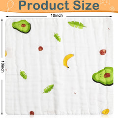Chumia six-layer cotton muslin burp cloths provide strong absorbency for drool and spit-up.