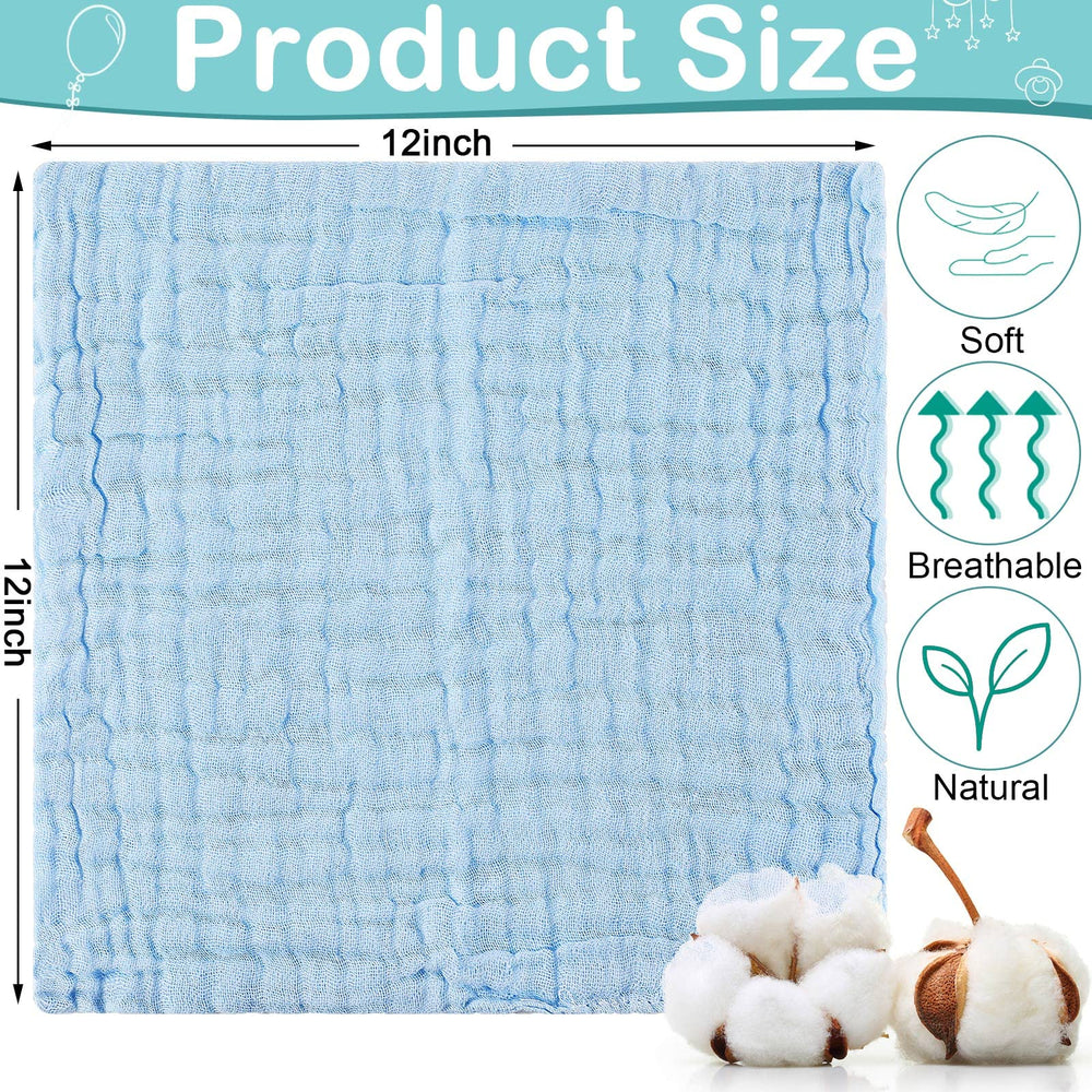 Chumia white muslin cloth, high absorbency for quick spit-up cleanup.