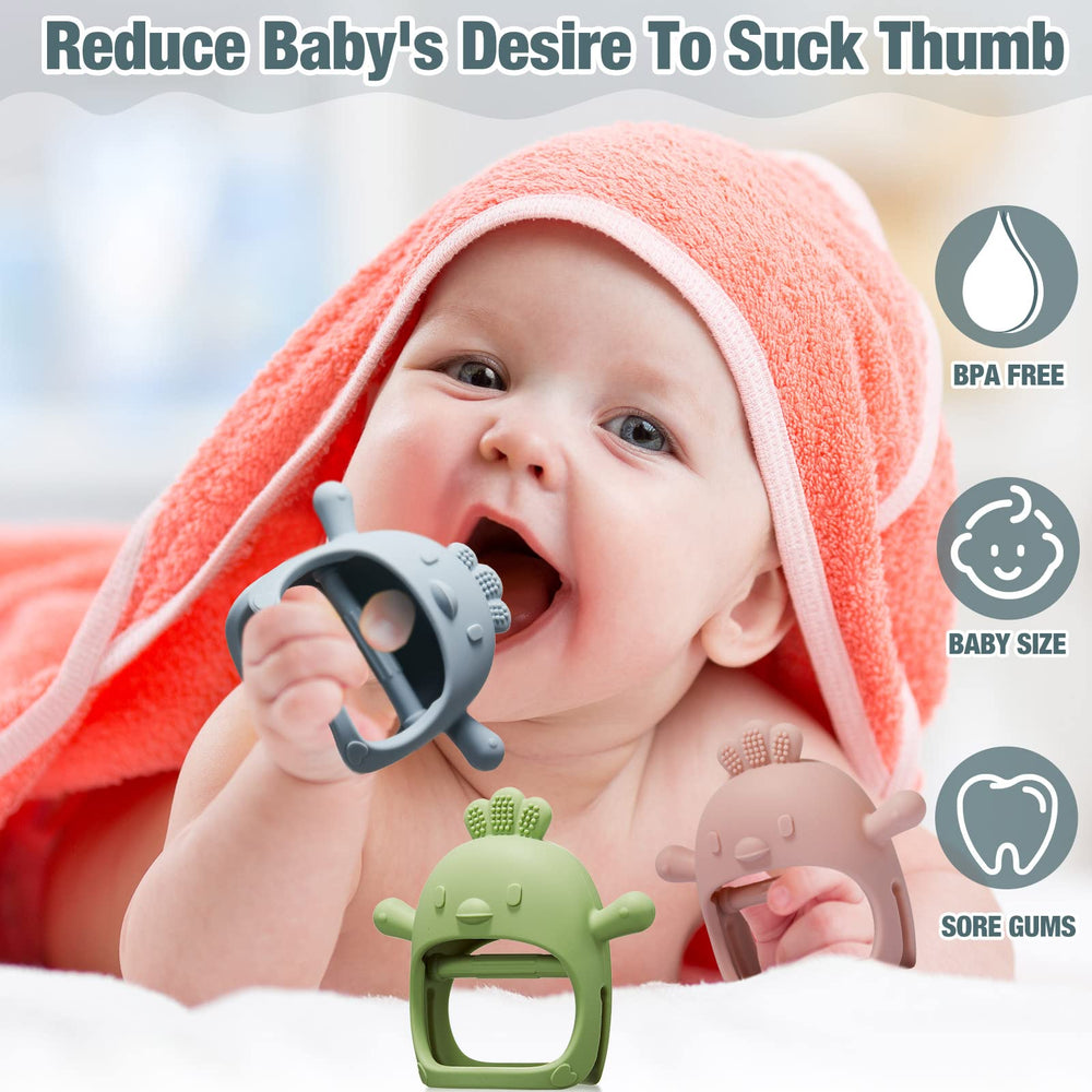 Chumia 3-pack wrist teethers shown in colorful set for everyday use