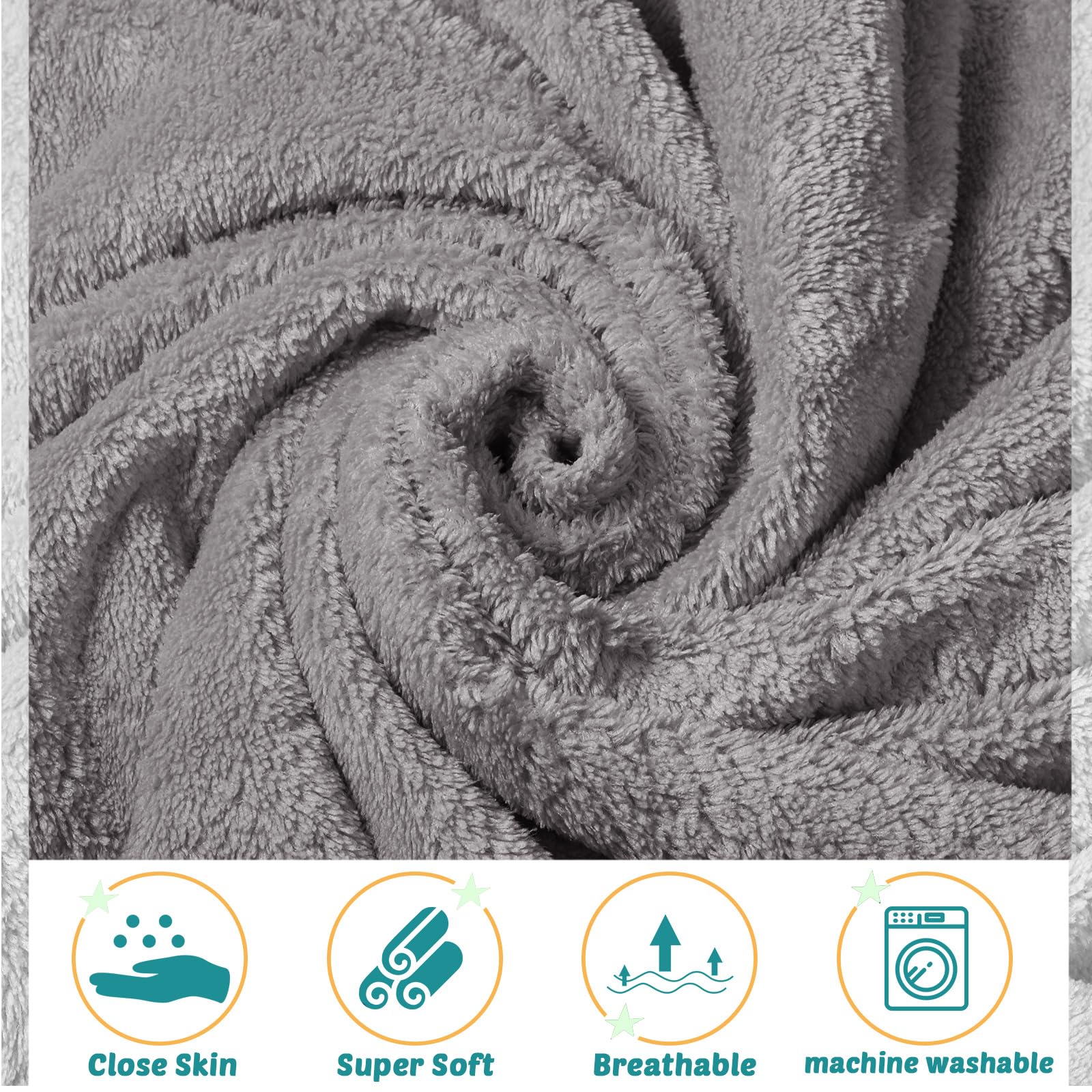 Chumia blue 30x30 hooded towel ideal for toddlers and quick-drying