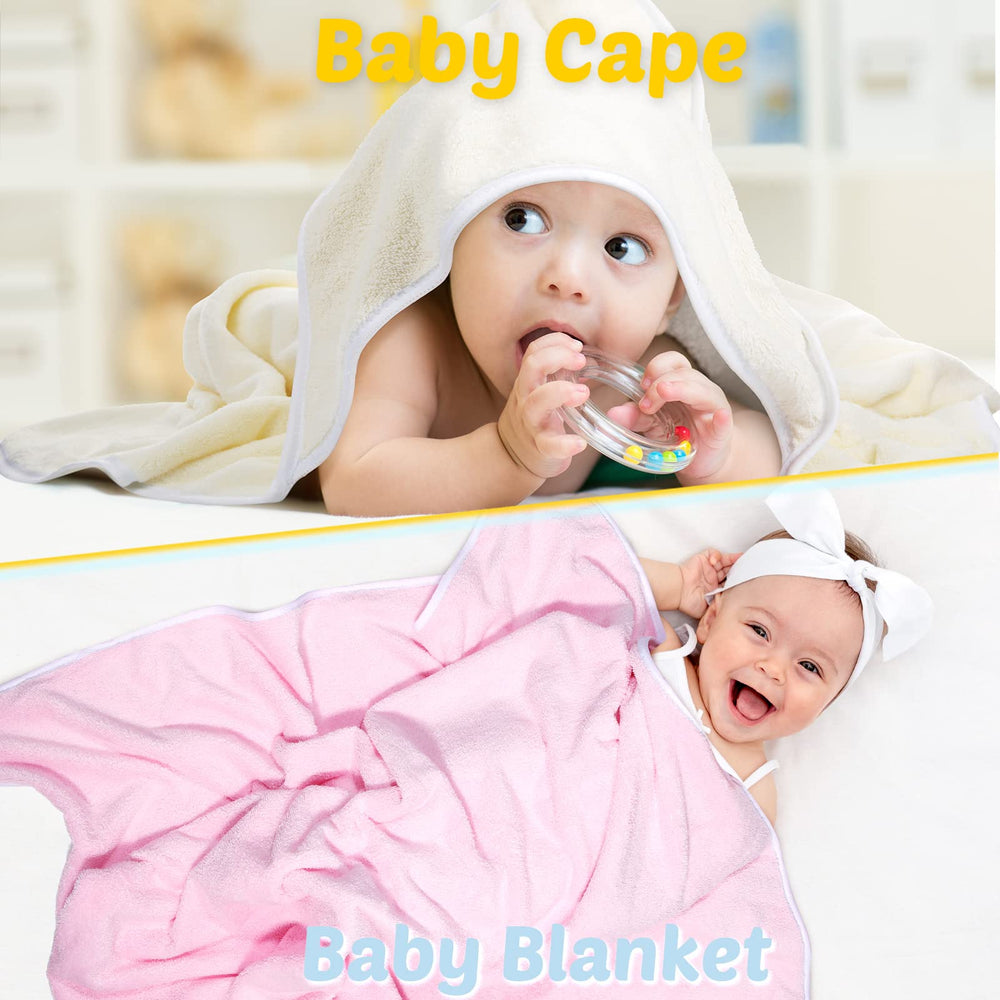 Chumia hooded towel wrapped around infant during bath time snuggle.