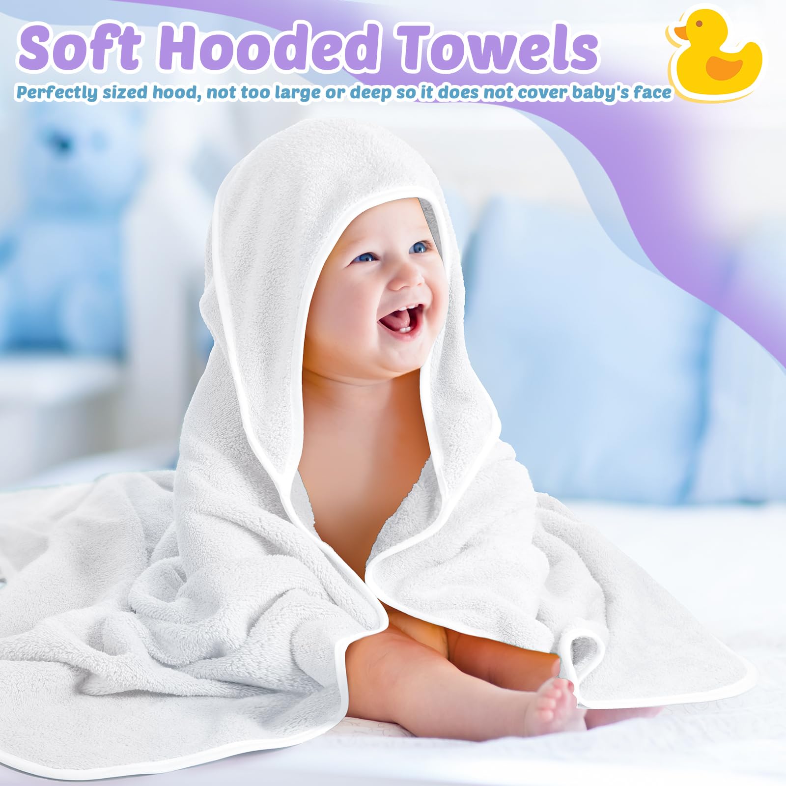 Chumia baby hooded towel closeup in coral fleece displaying fluffy texture