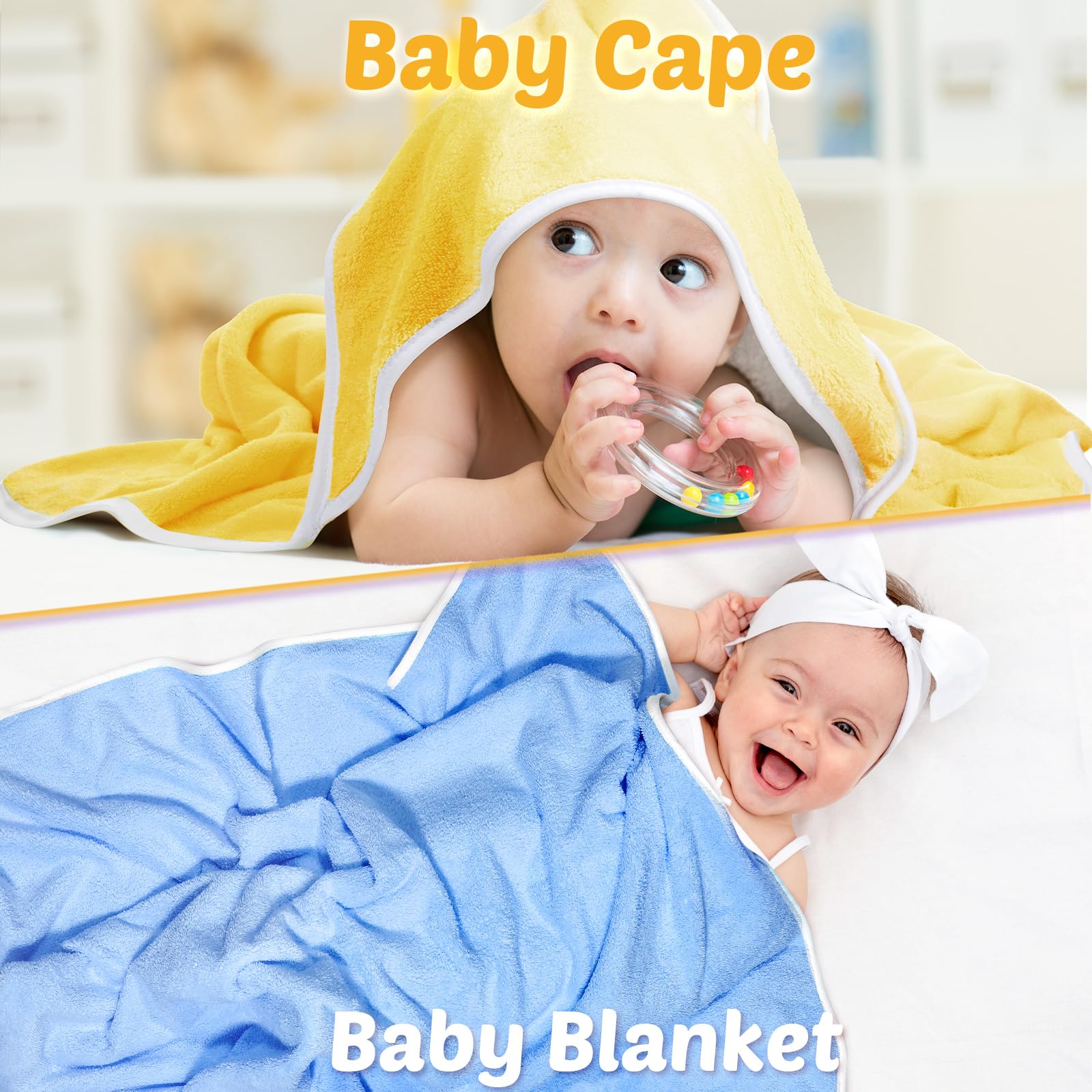 Chumia baby towel soft fluffy coral fleece for sensitive skin.