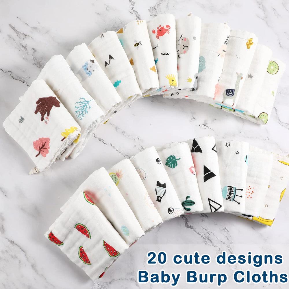 Chumia burp cloths drool-mess use protects outfits during teething and feeding.