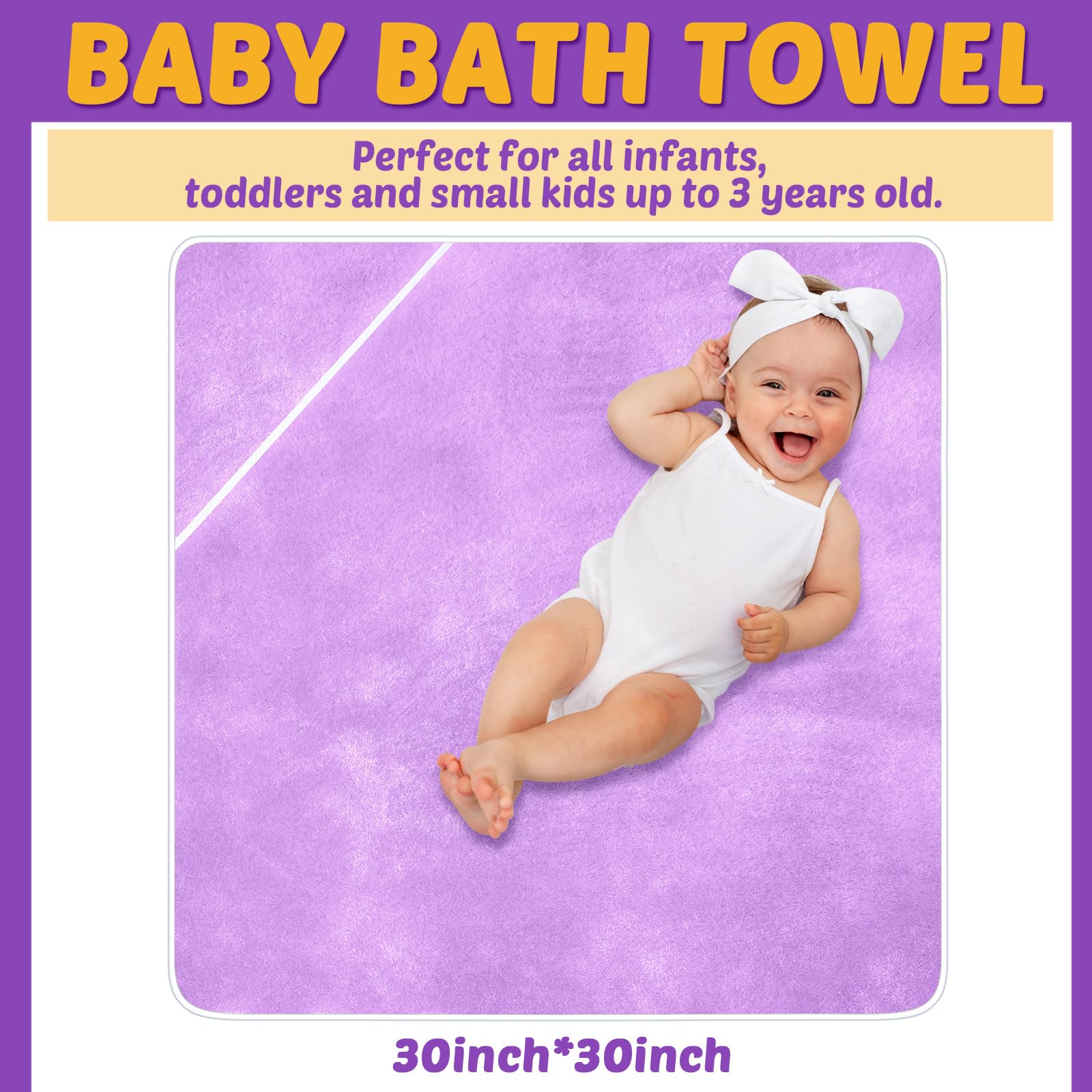 Chumia six-pack baby towels ready for family use and quick changes.