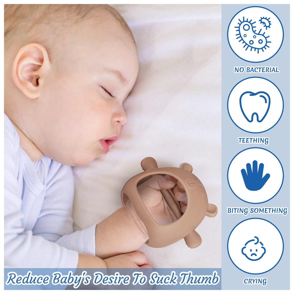 Chumia teether-set-overview four-piece silicone chew toy collection for babies