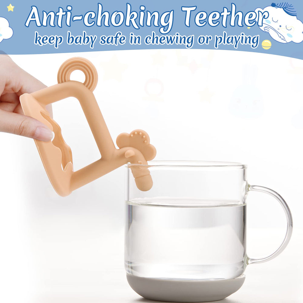Chumia teether-washable-infant-toys easy-clean silicone surface for hygiene