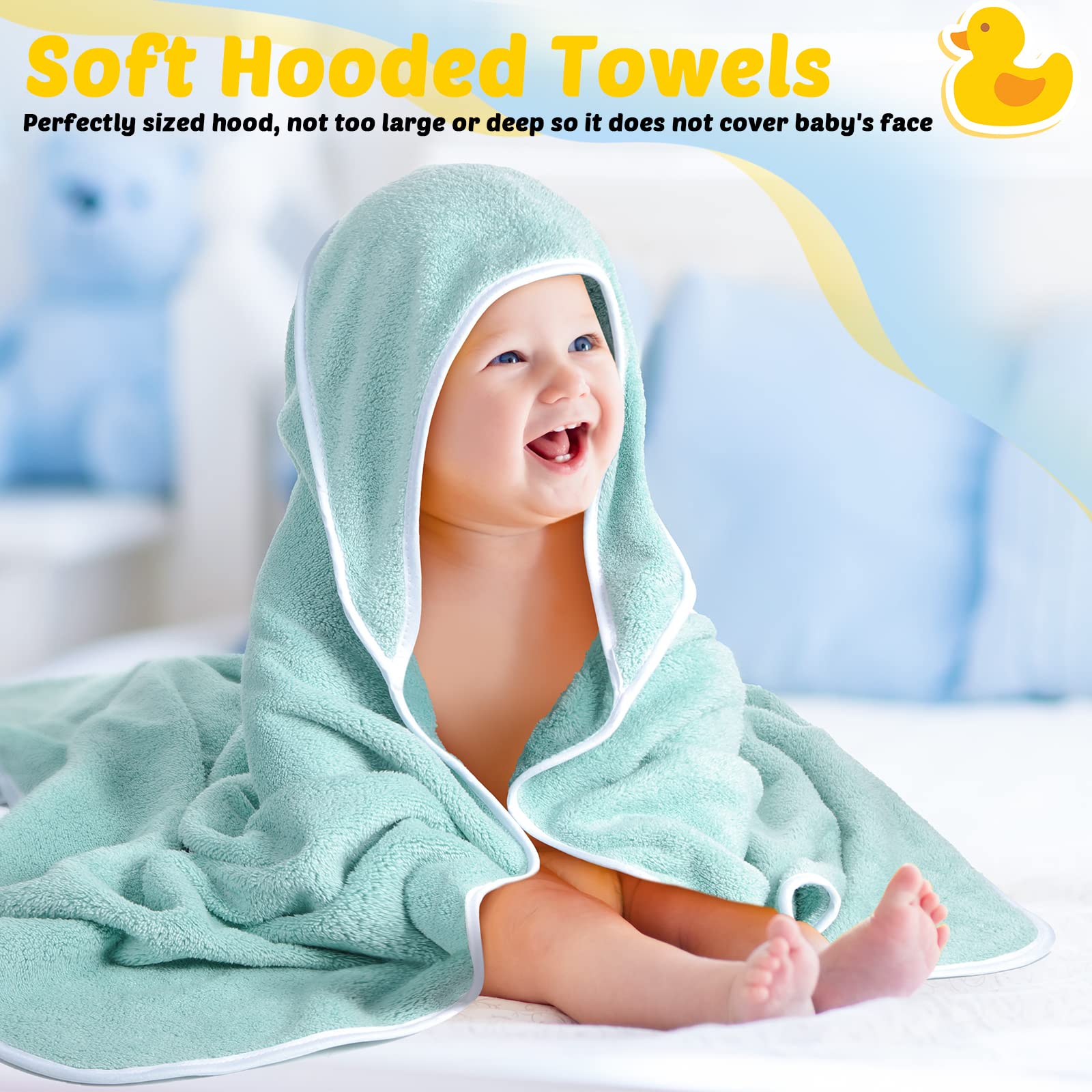 Chumia baby towel drying a toddler after swimming at pool or beach.