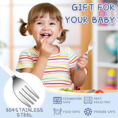 Chumia compact 5x1 inch forks designed for small hands.