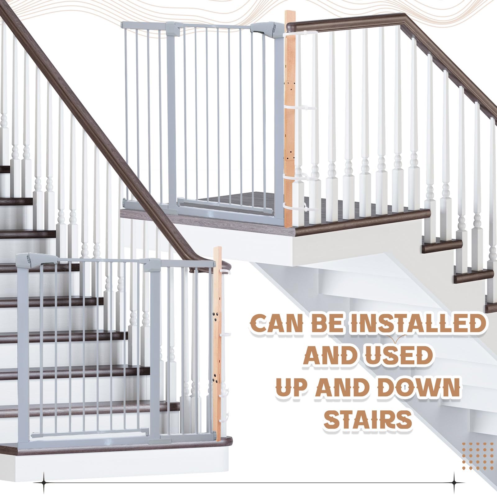 Chunful 2-pack includes essential components for quick installation and versatile use around stairs.