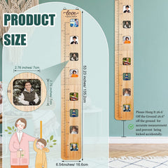 Chunful growth chart scale close-up shows clear measurement marks for precise tracking.