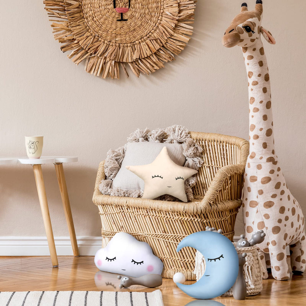 Chunful kid-room ambience with plush cushions encourages calming evenings
