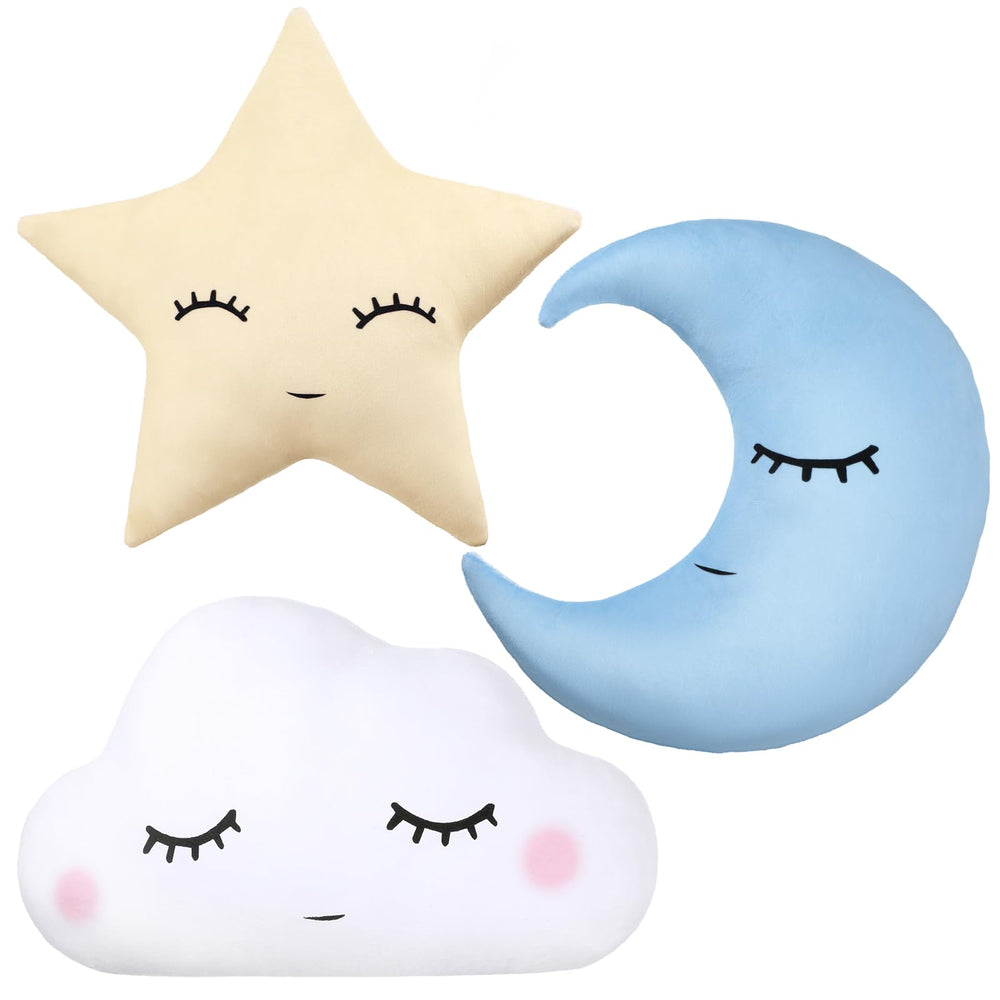 Chunful moon pillow blue offers gentle night-time comfort for kids