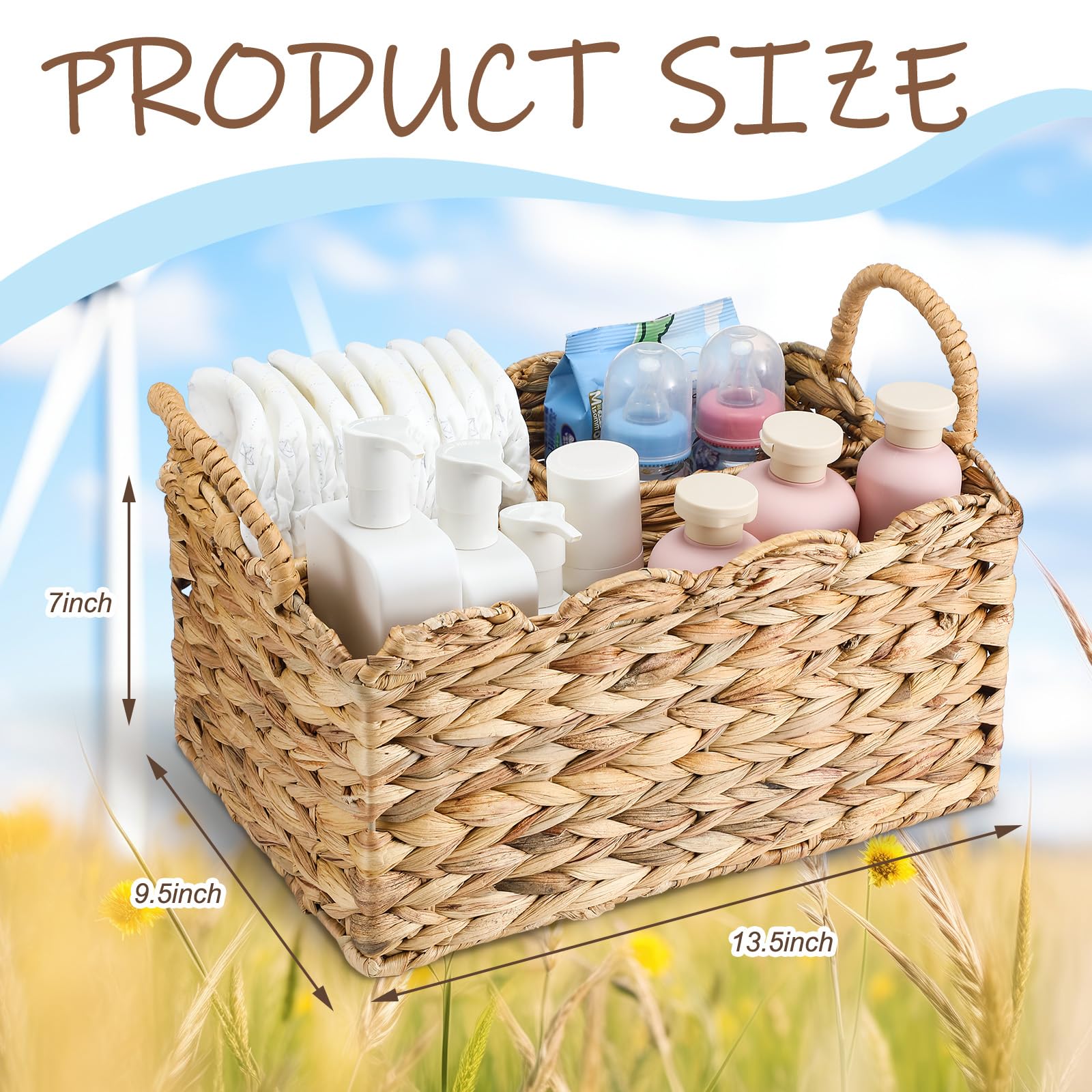 Chunful wicker diaper caddy shows handwoven craftsmanship in weave